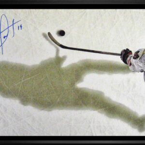 Nathan MacKinnon signed 8x10 in etched mat, framed